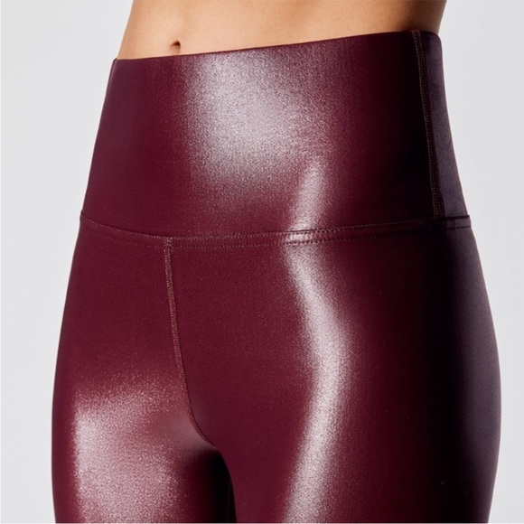 Carbon38 Takara Shine High Rise Leggings Burgundy small - Picture 2 of 8